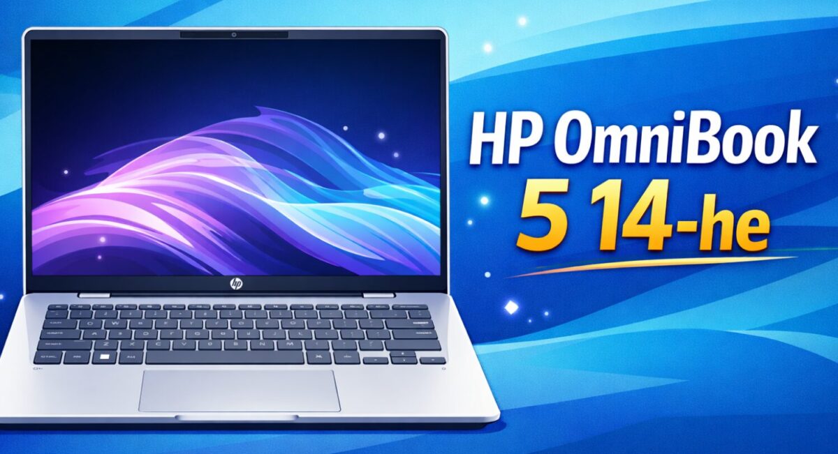 HP OmniBook 5 14-he ノートPCの外観イラスト