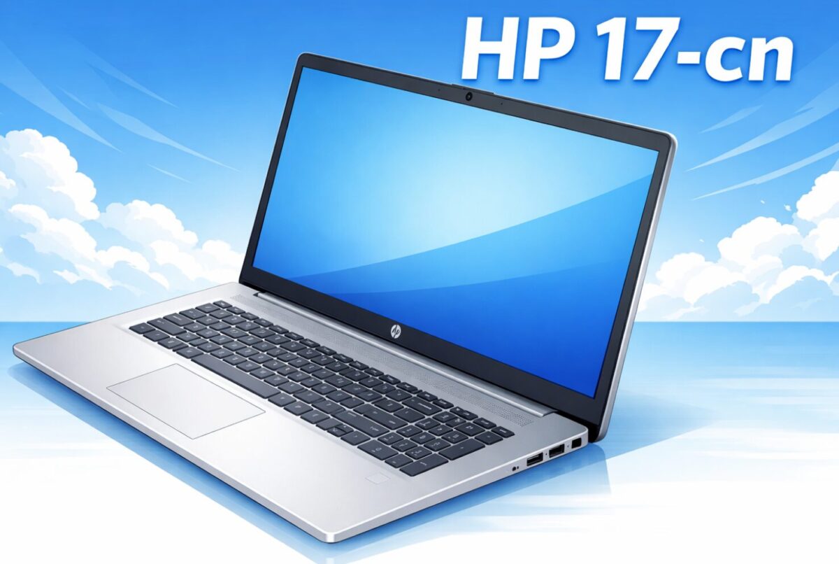 HP 17-cn ノートパソコンの外観イラスト